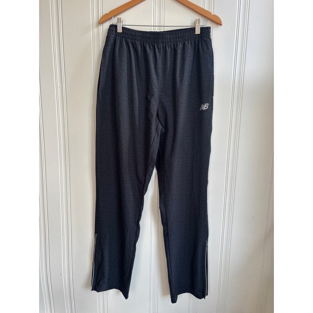 New Balance Men's Elastic Waist Track Pant Sweatpants Charcoal Gray Size Large‎